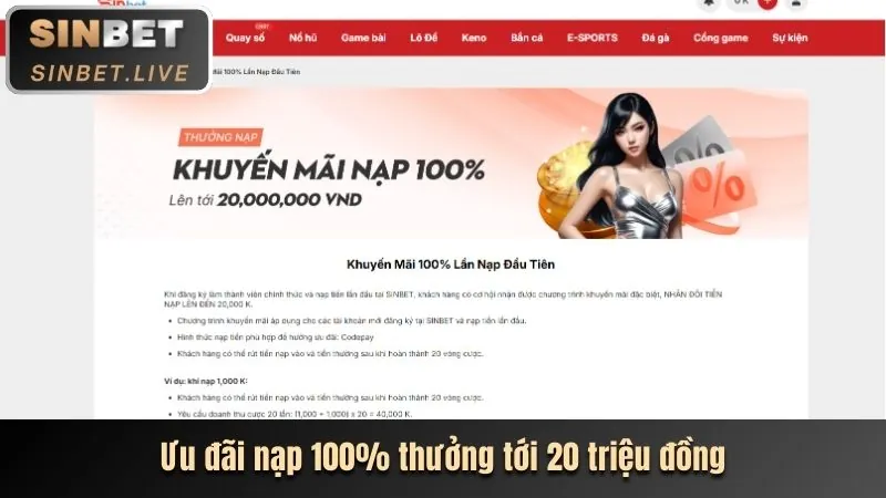 Giới hạn tiền gửi
